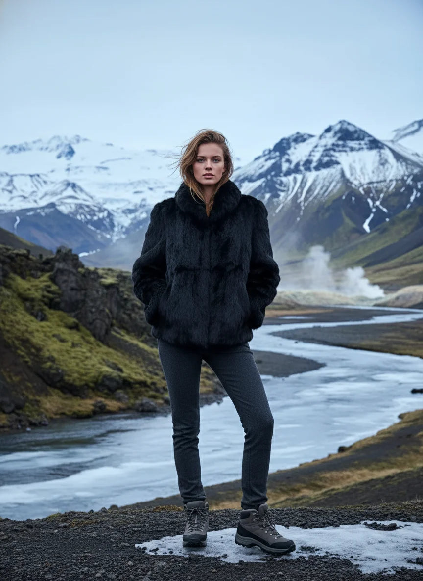 Kanínupels- Stuttur (sýniseintak)